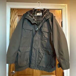 Woolrich Men’s Olive Hooded Barn Jacket